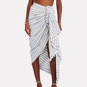 Just Bee Queen Tulum draped midi Skirt Small